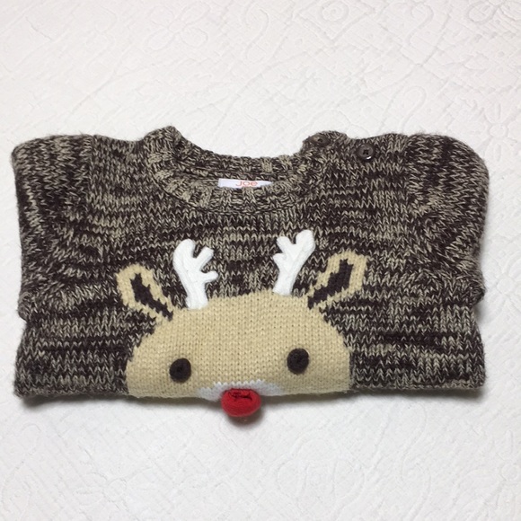 12-18m (4/$20) Rudolph Sweater by Joe Fresh - Picture 15 of 16